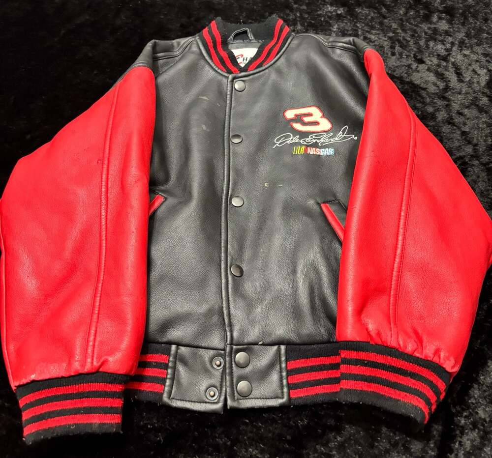 Boy Medium Vintage Chase Authentics Dale Earnhardt Faux Leather Jacket